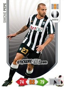 Figurina Simone Pepe - Calciatori 2010-2011. Adrenalyn XL - Panini