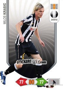 Sticker Milos Krasic - Calciatori 2010-2011. Adrenalyn XL n. 148 - Panini