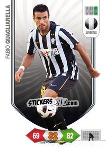 Sticker Fabio Quagliarella - Calciatori 2010-2011. Adrenalyn XL n. 149 - Panini