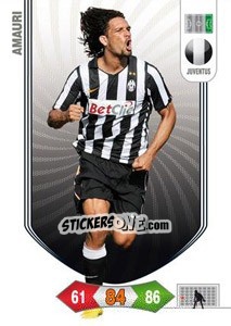 Figurina Amauri - Calciatori 2010-2011. Adrenalyn XL - Panini