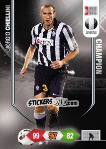 Cromo Giorgio Chiellini - Calciatori 2010-2011. Adrenalyn XL - Panini