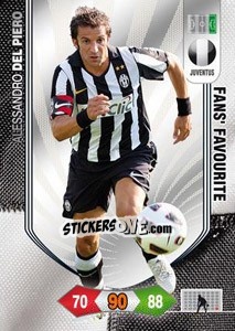 Sticker Alessandro Del Piero - Calciatori 2010-2011. Adrenalyn XL n. 153 - Panini
