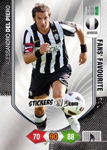 Figurina Alessandro Del Piero - Calciatori 2010-2011. Adrenalyn XL - Panini