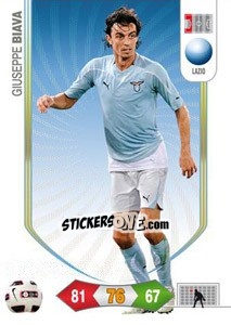 Sticker Giuseppe Biava - Calciatori 2010-2011. Adrenalyn XL n. 156 - Panini