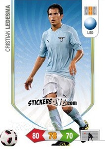 Cromo Cristian Ledesma - Calciatori 2010-2011. Adrenalyn XL n. 159 - Panini