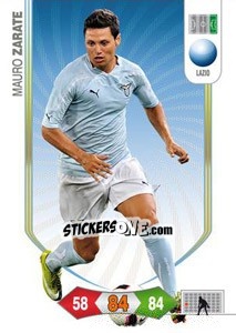 Sticker Mauro Zarate - Calciatori 2010-2011. Adrenalyn XL n. 165 - Panini