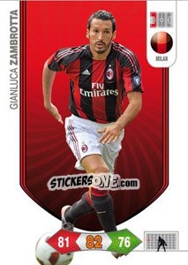 Sticker Gianluca Zambrotta - Calciatori 2010-2011. Adrenalyn XL n. 186 - Panini