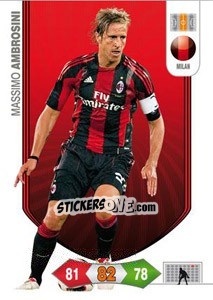 Sticker Massimo Ambrosini - Calciatori 2010-2011. Adrenalyn XL n. 187 - Panini