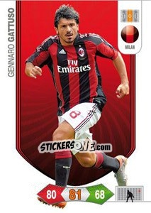 Sticker Gennaro Gattuso - Calciatori 2010-2011. Adrenalyn XL n. 188 - Panini