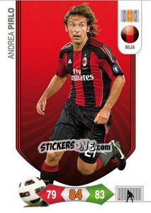 Sticker Andrea Pirlo - Calciatori 2010-2011. Adrenalyn XL n. 189 - Panini