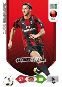 Sticker Zlatan Ibrahimovic - Calciatori 2010-2011. Adrenalyn XL n. 191 - Panini