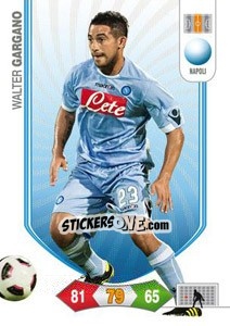 Sticker Walter Gargano - Calciatori 2010-2011. Adrenalyn XL n. 202 - Panini