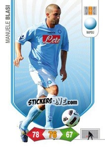 Sticker Manuele Blasi - Calciatori 2010-2011. Adrenalyn XL n. 205 - Panini