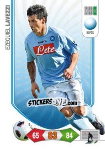 Sticker Ezequiel Lavezzi - Calciatori 2010-2011. Adrenalyn XL n. 207 - Panini