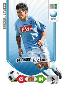 Figurina Ezequiel Lavezzi - Calciatori 2010-2011. Adrenalyn XL - Panini