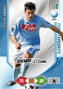 Sticker Ezequiel Lavezzi - Calciatori 2010-2011. Adrenalyn XL n. 209 - Panini