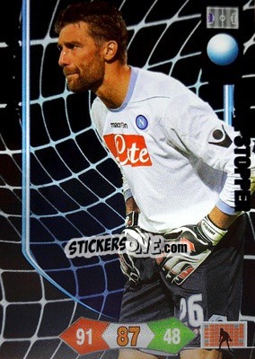 Sticker Morgan De Sanctis - Calciatori 2010-2011. Adrenalyn XL n. 210 - Panini