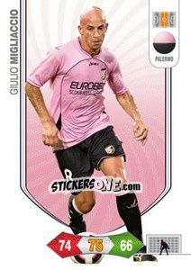 Sticker Giulio Migliaccio - Calciatori 2010-2011. Adrenalyn XL n. 216 - Panini
