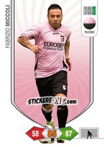Sticker Fabrizio Miccoli - Calciatori 2010-2011. Adrenalyn XL n. 219 - Panini