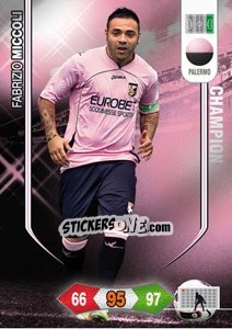 Sticker Fabrizio Miccoli - Calciatori 2010-2011. Adrenalyn XL n. 222 - Panini