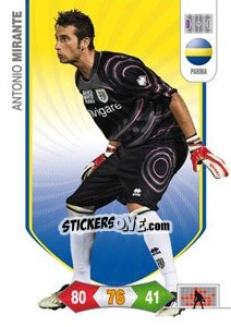 Sticker Antonio Mirante - Calciatori 2010-2011. Adrenalyn XL n. 225 - Panini