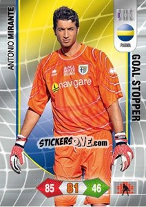 Sticker Antonio Mirante - Calciatori 2010-2011. Adrenalyn XL n. 238 - Panini