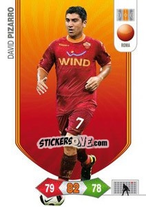 Sticker David Pizarro - Calciatori 2010-2011. Adrenalyn XL n. 245 - Panini