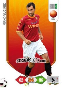Sticker Mirko Vucinic - Calciatori 2010-2011. Adrenalyn XL n. 247 - Panini