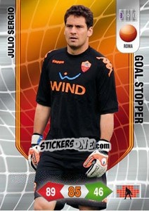 Figurina Julio Sergio - Calciatori 2010-2011. Adrenalyn XL - Panini