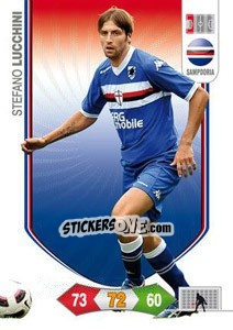 Sticker Stefano Lucchini - Calciatori 2010-2011. Adrenalyn XL n. 255 - Panini