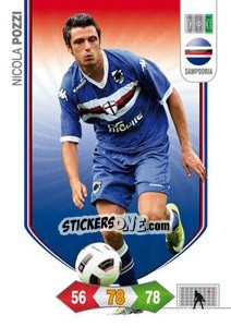 Sticker Nicola Pozzi - Calciatori 2010-2011. Adrenalyn XL n. 262 - Panini