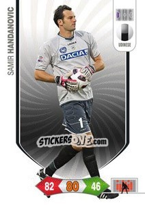 Sticker Samir Handanovic - Calciatori 2010-2011. Adrenalyn XL n. 267 - Panini
