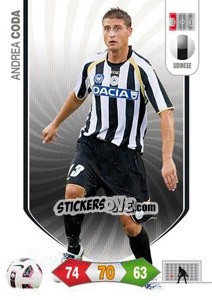 Sticker Andrea Coda - Calciatori 2010-2011. Adrenalyn XL n. 270 - Panini
