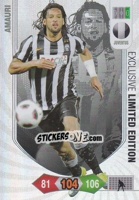 Figurina Amauri - Calciatori 2010-2011. Adrenalyn XL - Panini