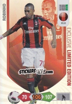 Sticker Robinho - Calciatori 2010-2011. Adrenalyn XL n. LE10 - Panini