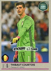 Sticker Thibaut Courtois - Road to 2018 FIFA World Cup Russia n. 1 - Panini