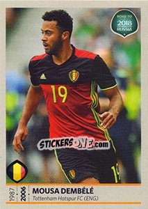Sticker Mousa Dembélé - Road to 2018 FIFA World Cup Russia n. 7 - Panini