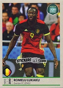 Sticker Romelu Lukaku - Road to 2018 FIFA World Cup Russia n. 16 - Panini