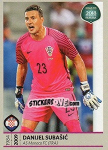 Sticker Danijel Subašic - Road to 2018 FIFA World Cup Russia n. 17 - Panini