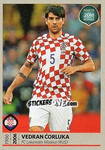 Sticker Vedran Corluka - Road to 2018 FIFA World Cup Russia n. 18 - Panini
