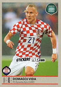 Sticker Domagoj Vida - Road to 2018 FIFA World Cup Russia n. 19 - Panini