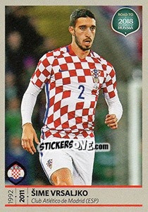 Sticker Šime Vrsaljko - Road to 2018 FIFA World Cup Russia n. 21 - Panini