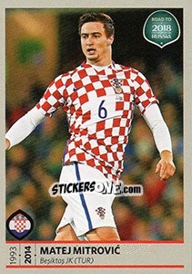 Sticker Matej Mitrovic - Road to 2018 FIFA World Cup Russia n. 22 - Panini
