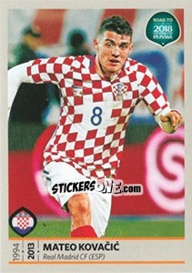 Sticker Mateo Kovacic - Road to 2018 FIFA World Cup Russia n. 24 - Panini