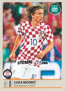 Sticker Luka Modric - Road to 2018 FIFA World Cup Russia n. 26 - Panini