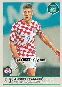 Sticker Andrej Kramaric - Road to 2018 FIFA World Cup Russia n. 30 - Panini