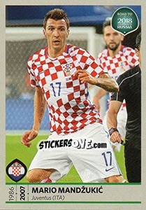 Sticker Mario Mandžukic - Road to 2018 FIFA World Cup Russia n. 32 - Panini