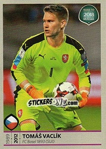 Sticker Tomas Vaclik - Road to 2018 FIFA World Cup Russia n. 33 - Panini
