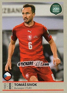 Sticker Tomáš Sivok - Road to 2018 FIFA World Cup Russia n. 34 - Panini