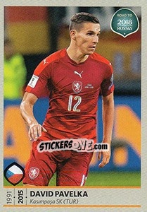 Sticker David Pavelka - Road to 2018 FIFA World Cup Russia n. 40 - Panini
